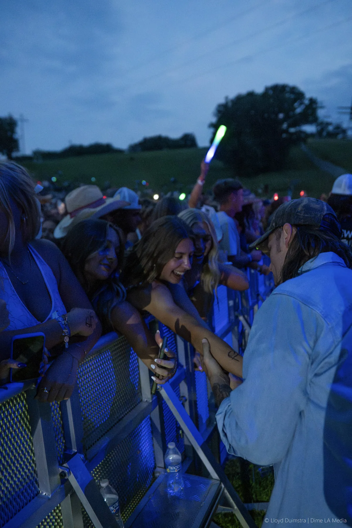 Vertical frame of the live crowd