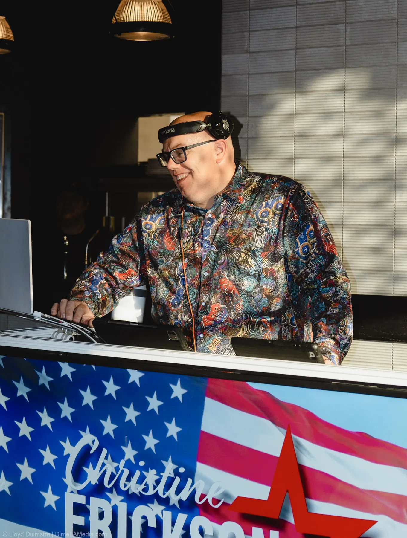 DJ performing at a live community event